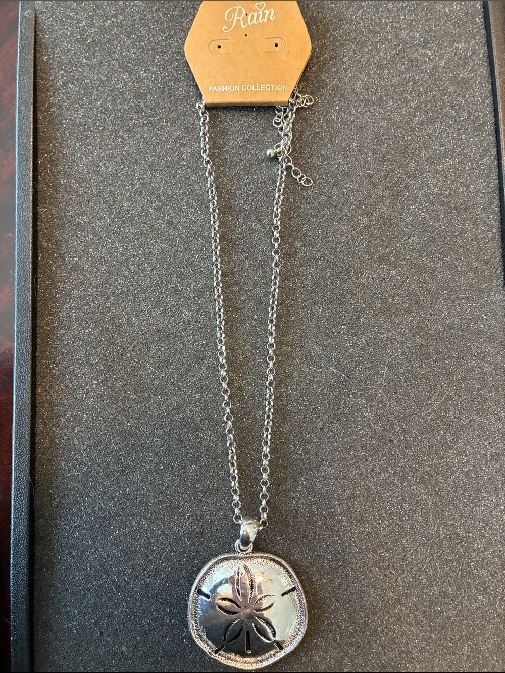 Silver Sand Dollar Pendant Necklace